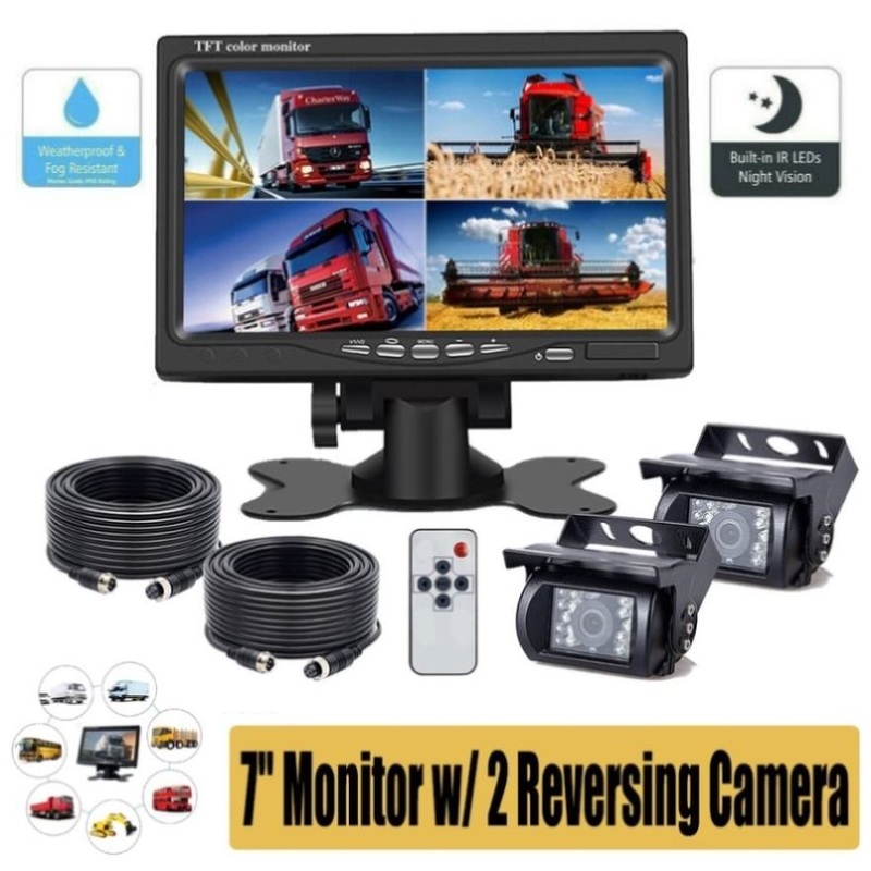 7” Waterproof Monitor Reversing Kit For Truck Caravan V201-CAR0207BL8AU