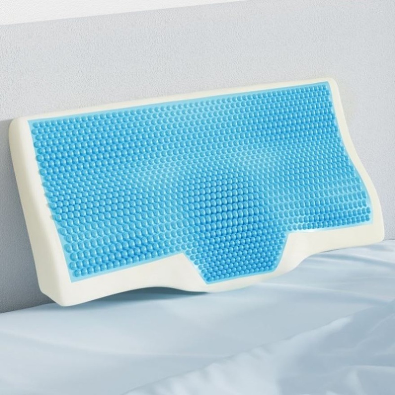 Giselle Bedding Memory Foam Contour Pillow Cool Gel Bamboo Cover PILLOW-MEFO-GEL-BTFL