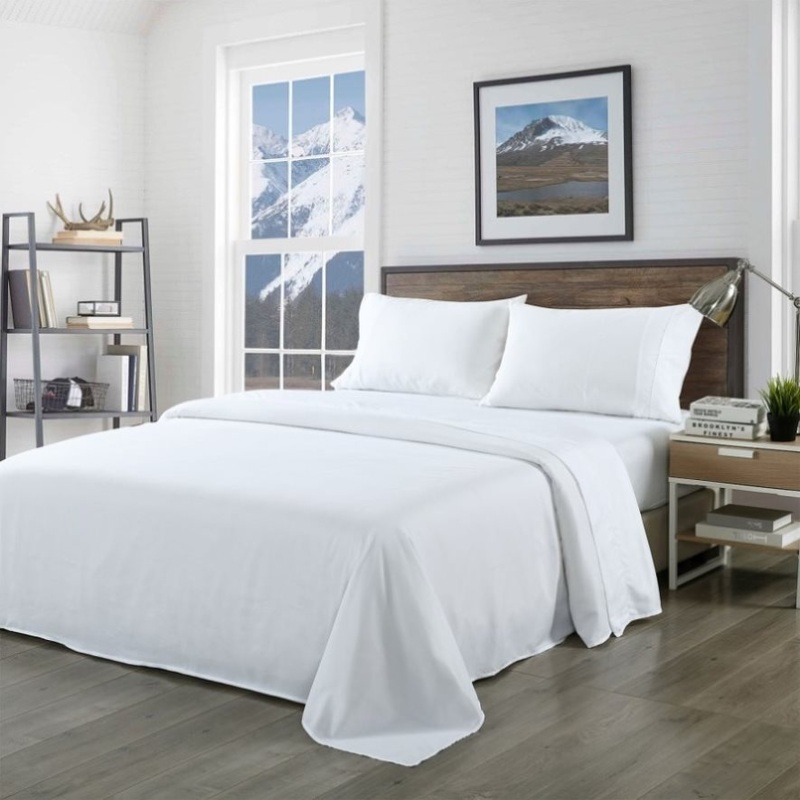 Royal Comfort Blended Bamboo Sheet Set White – Queen ABM-201996