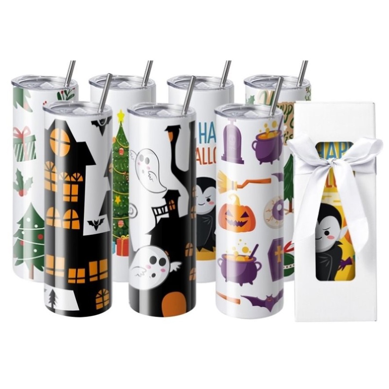 VEVOR 8 Pack Straight Sublimations, 30 oz Blank Bulk, Stainless Steel Double Wall V952-KBJPJTJBXG8J1O806V0