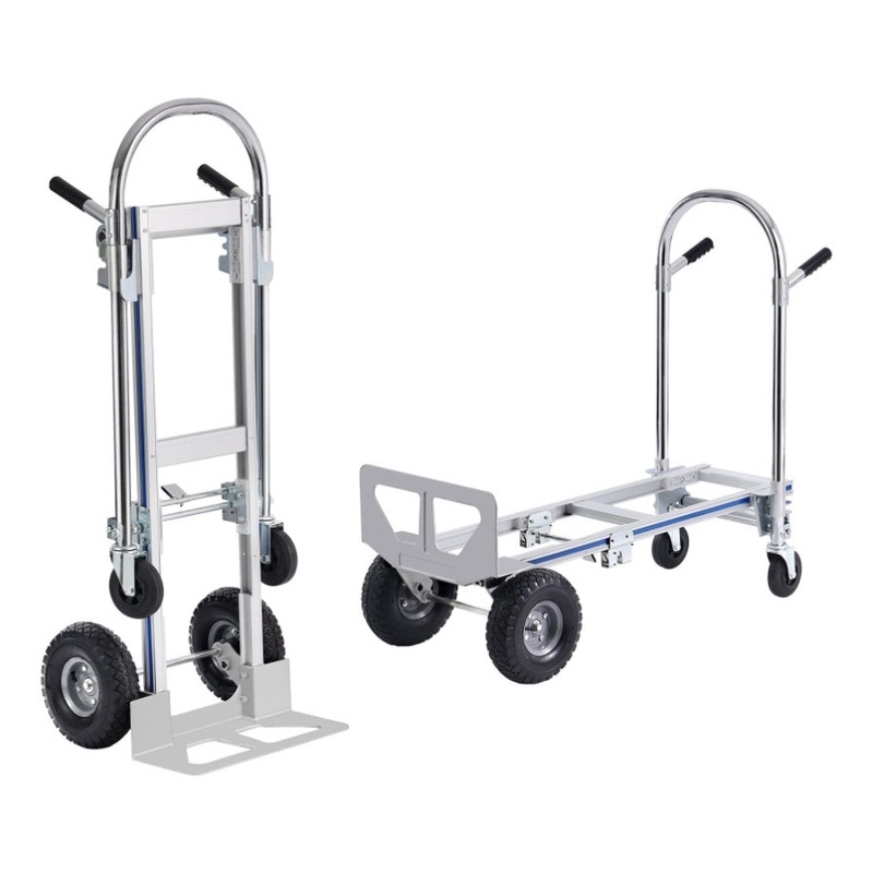 VEVOR Aluminum Hand Truck, 2 in 1, 363 kg Max Load Capacity, Heavy Duty Industrial Convertible V952-DGNSTHC800BEQ4JJTV0