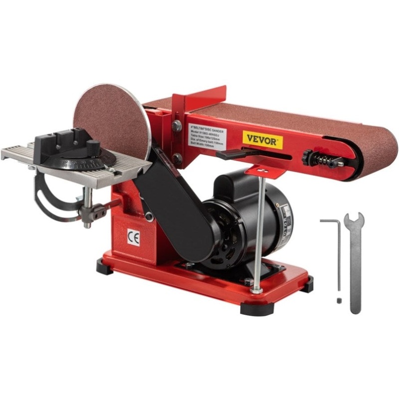 VEVOR Belt Sander 4 x 36, Disc Combo Sander 6,Electric Adjustable Belt Sander 375W,Grinder V952-915BD-46NSDJ00001V3