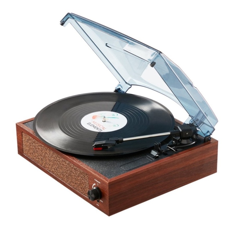 VEVOR Bluetooth Vinyl Record Player 3-Speed Belt Driven Turntable 5W Speakers V952-LSJ23S000000RDAI3V3