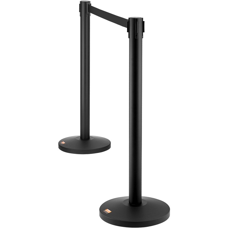 VEVOR Crowd Control Stanchions, 2-Pack Crowd Control Barriers, Carbon Steel Baking Painted Stanchion V952-ZGGLZHSTZX2J6KF5TV0