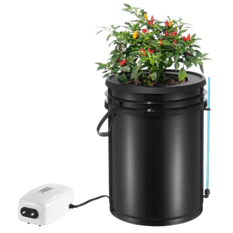 VEVOR DWC Hydroponics Grow System Deep Water Culture with Top Drip 1 Bucket 20L V952-SSSPXT1T8INKXKB8IV3