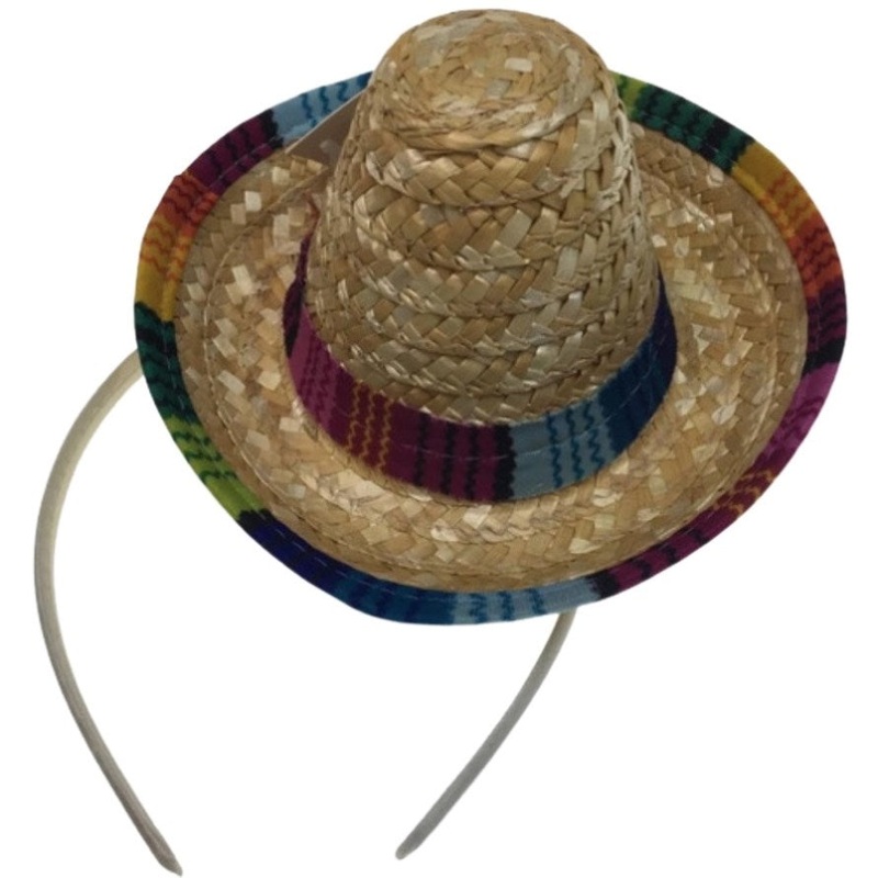 12x MINI SOMBRERO HATS on Headband Mexican Spanish Fiesta Party Costume BULK V563-BR-12MINISOMBREROS