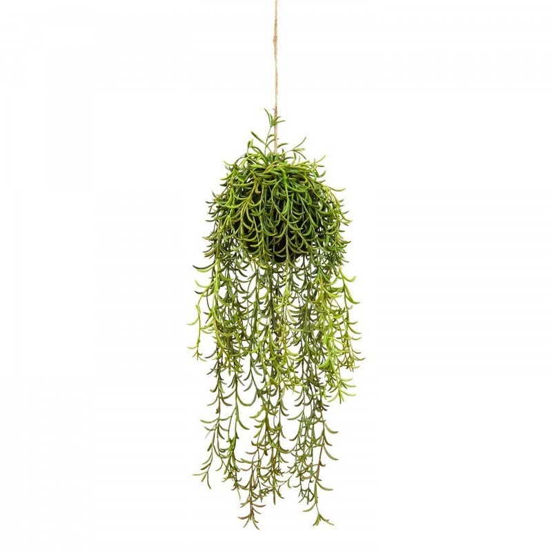60cm Moss Ball w Senecio Hanging Artificial Plant Flower Fake V563-GF70240