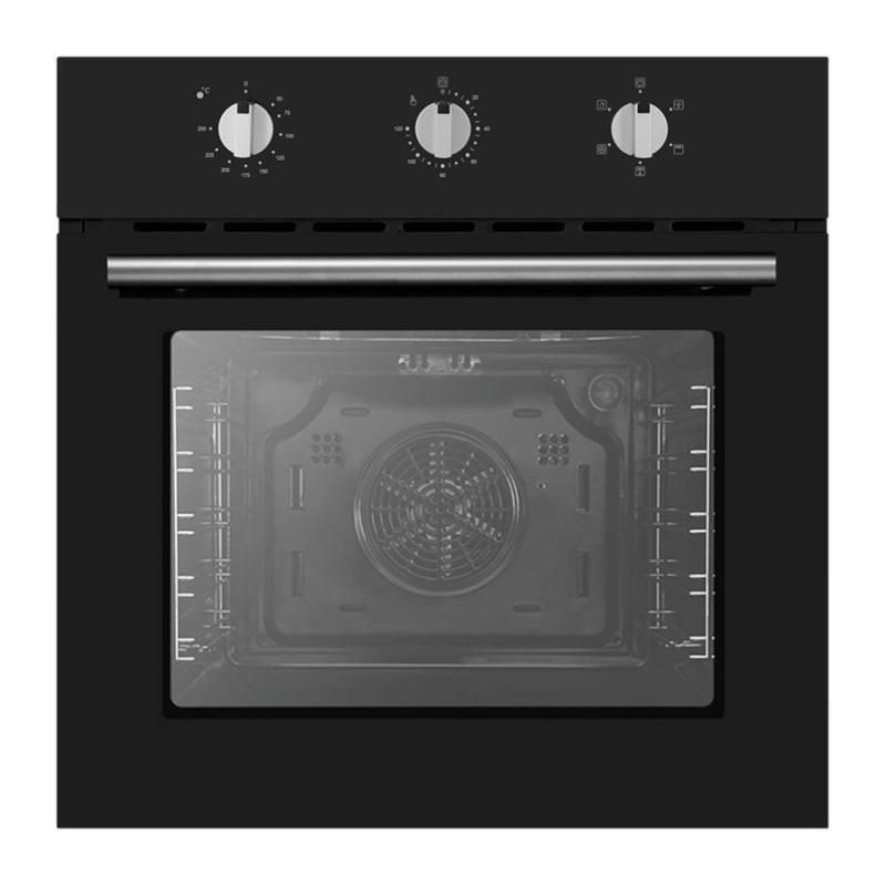 Devanti 60cm Electric Built In Wall Oven Stainless Steel BIO-C-5F-M7B-BK