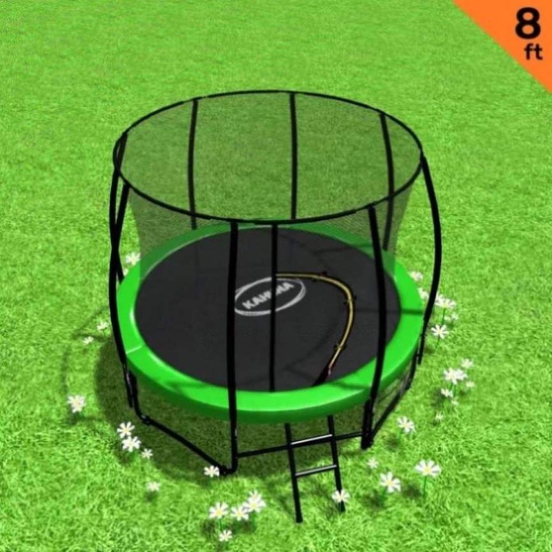 Kahuna Trampoline 8 ft Outdoor Round – Green TRA-KAH-08-GN