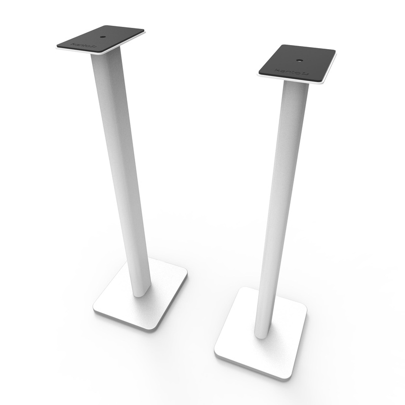 Kanto SP32PLW 32 Tall Bookshelf Speaker Floor Stands – Pair, White V398-KO-SP32PLW