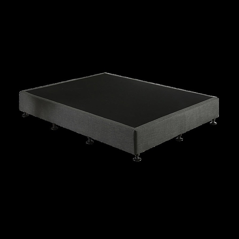 Palermo King Single Ensemble Bed Base Platinum Graphite Linen Fabric V63-823221