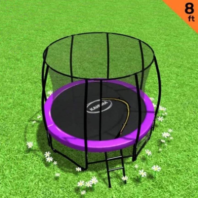 Kahuna Trampoline 8 ft Round Outdoor – Purple TRA-KAH-08-PU