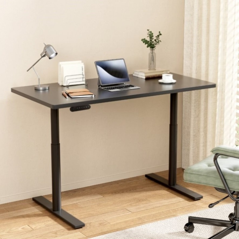 Artiss Standing Desk Motorised Electric Dual Motor Black 140CM HASD-B-M10-BKDF-BKDB-140