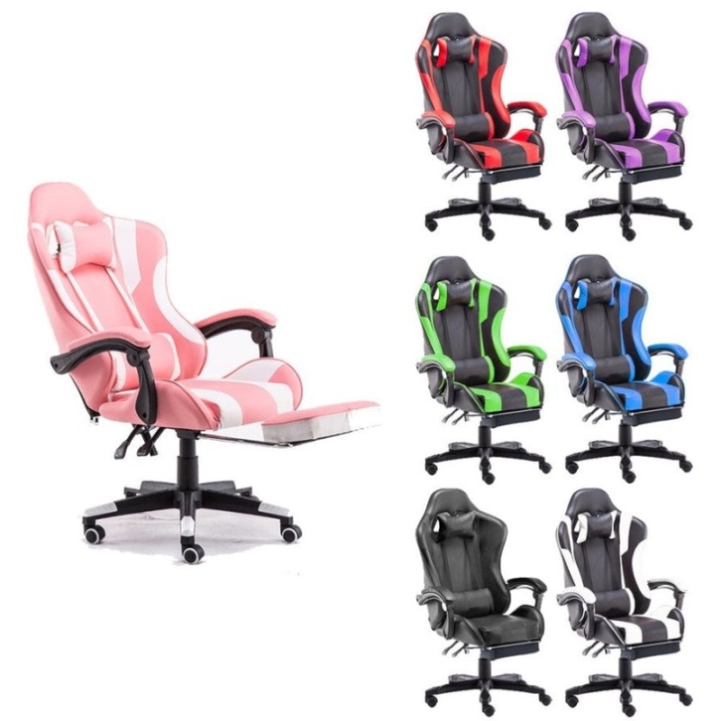 Gaming Chair Office Computer Seating Racing PU Executive Racer Recliner Large Black V255-LGCHAIR-BLACK