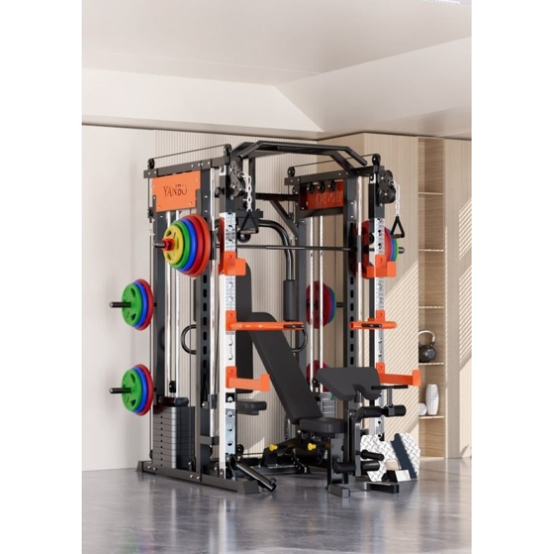 130kgs pin loaded SmartFit M1 Ultra Leg Press and Chest Fly Multi Functional Training Smith Machine V1025-717331801304