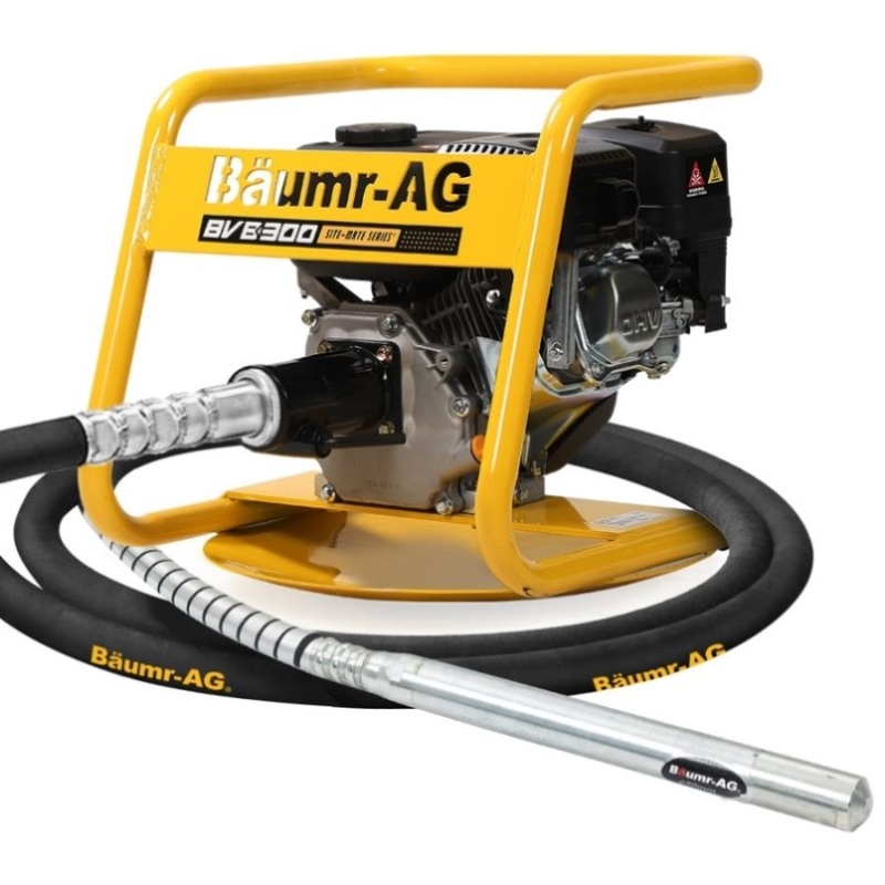 BAUMR-AG 6.5HP Concrete Vibrator Drive Unit, and 6M x 50mm Vibrating Shaft Combo V219-CCVDRUBMH3C506A