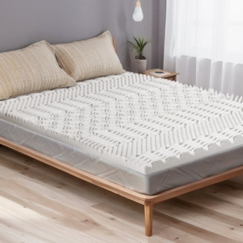 Giselle Bedding Memory Foam Mattress Topper 7-Zone Airflow Pad 8cm King White MATTRESS-TOP-7ZONE-8-K