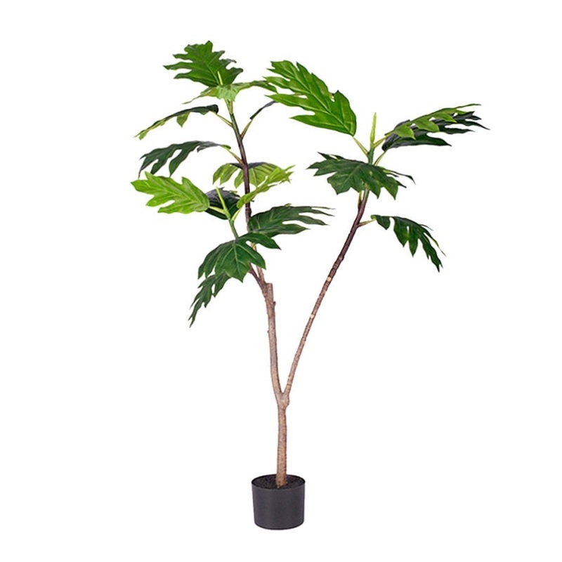 SOGA 120cm Artificial Natural Green Split-Leaf Philodendron Tree Fake Tropical Indoor Plant Home APLANTMBS12018
