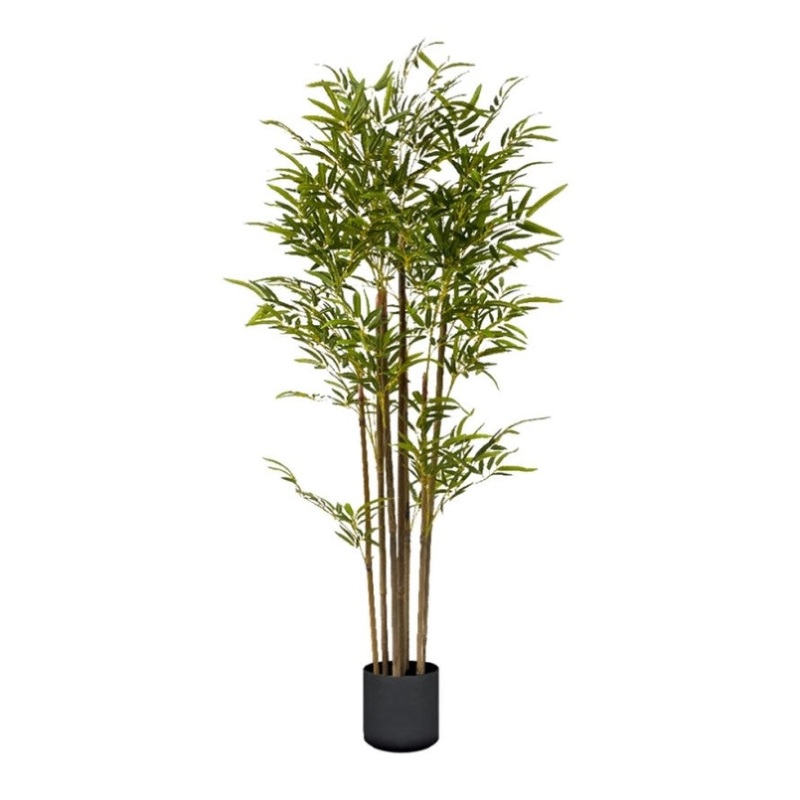 SOGA 120cm Lucky Bamboo Tree Bambusa Vulgaris Artificial Plant w/ 7 Branches Home Accent Decor APLANTFHZ120