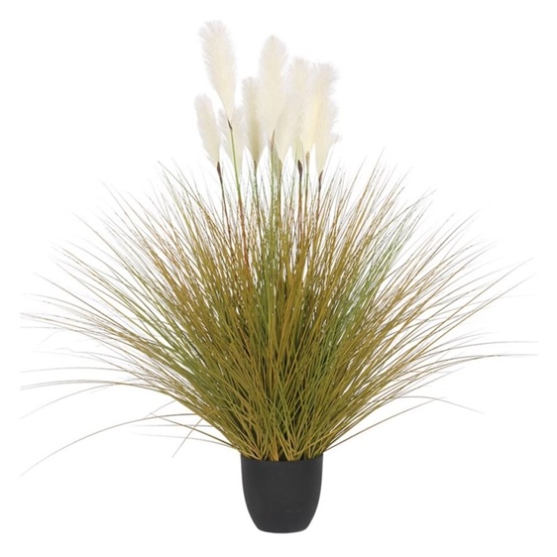 SOGA 137cm Artificial Indoor Potted Reed Bulrush Grass Tree Fake Plant Simulation Decorative APLANTFH621