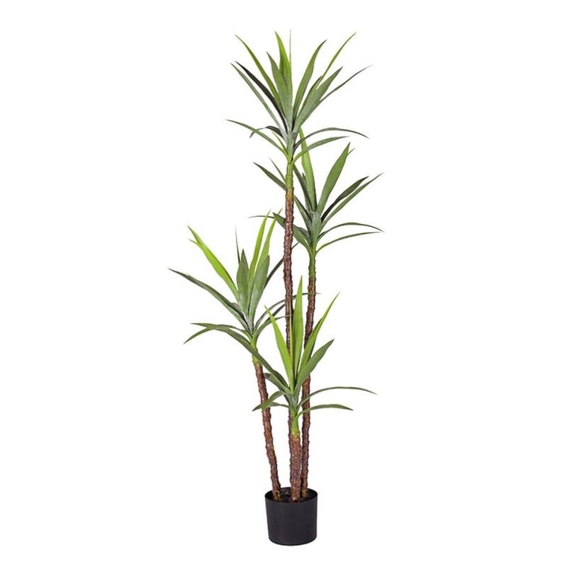 SOGA 180cm Artificial Natural Green Dracaena Yucca Tree Fake Tropical Indoor Plant Home Office Decor APLANTJL1804