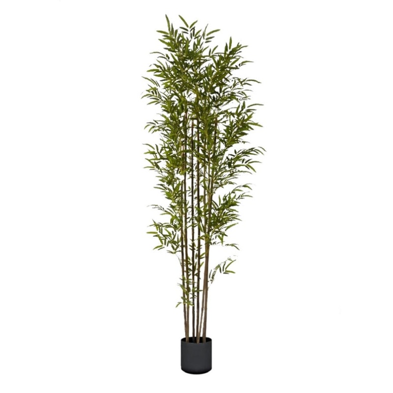 SOGA 210cm Lucky Bamboo Tree Bambusa Vulgaris Artificial Plant w/ 7 Branches Home Accent Decor APLANTFHZ210
