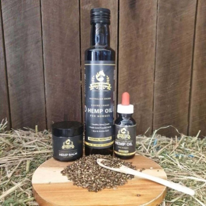 Vital Equine | Hemp Starter Pack | Turmeric + Hemp Oil & Lemon Myrtle Balm V925-VEQ-STARTER