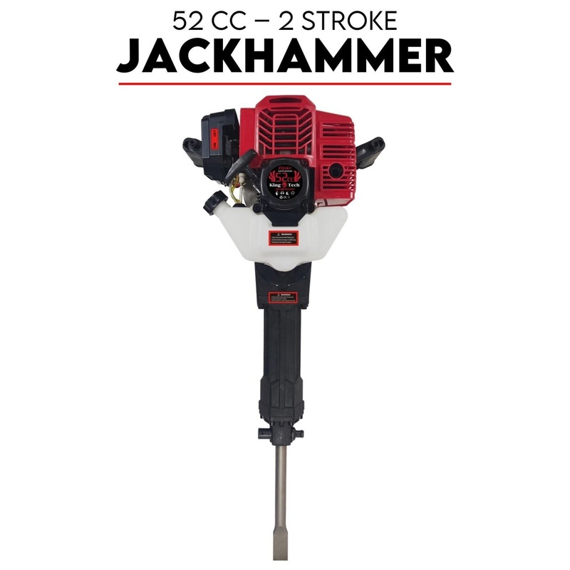 2 Stroke Petrol Demolition Jackhammer Concrete Tile Breaker 52cc Jack Hammer V379-JAKHAMER052001