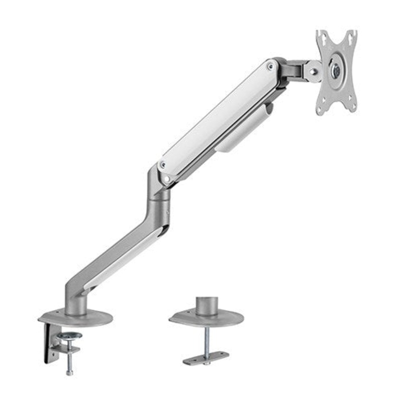 BRATECK Single Monitor Economical Spring-Assisted Monitor Arm Fit Most 17′-32′ Monitors, Up to 9kg V177-L-MABT-LDT63-C012-S