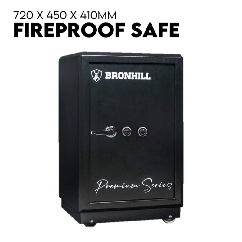 Dual Key Lock Safe Safety Box Security Code Lock Box Fire Proof Heavy Duty 80L V379-FIRESAFE720004