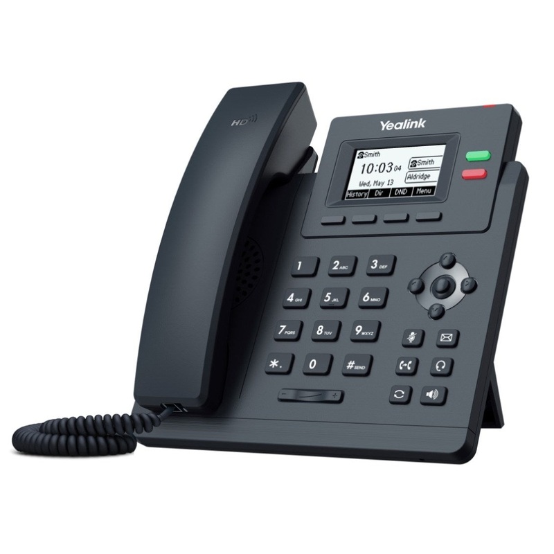Yealink T31G 2 Line IP phone, 132×64 LCD, Dual Gigabit Ports, PoE. No Power Adapter included V177-L-IPY-T31G