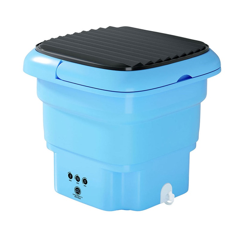 Devanti Portable Washing Machine 4.5L Blue PWM-B-FOLD-4.5-BL