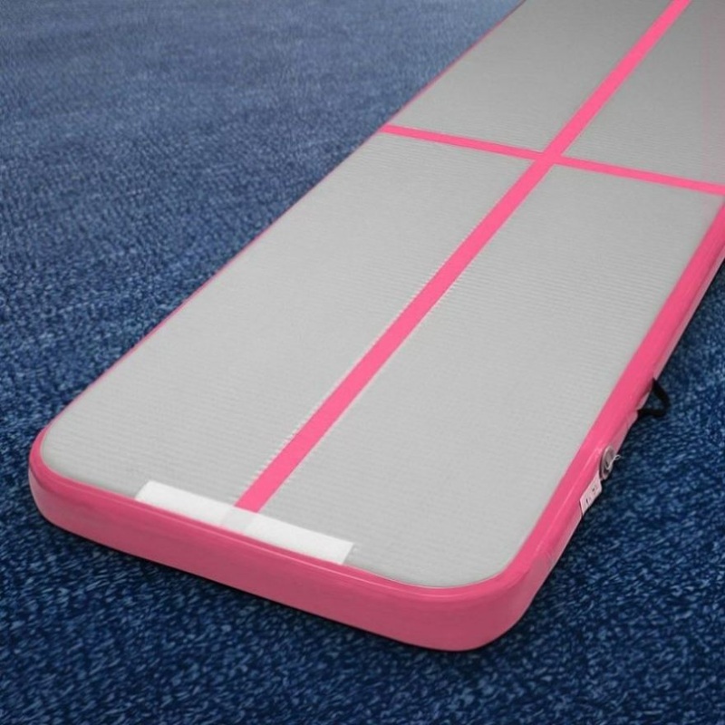 Everfit 3m x 1m Air Track Mat Gymnastic Tumbling Pink and Grey ATM-3-1-01M-PK