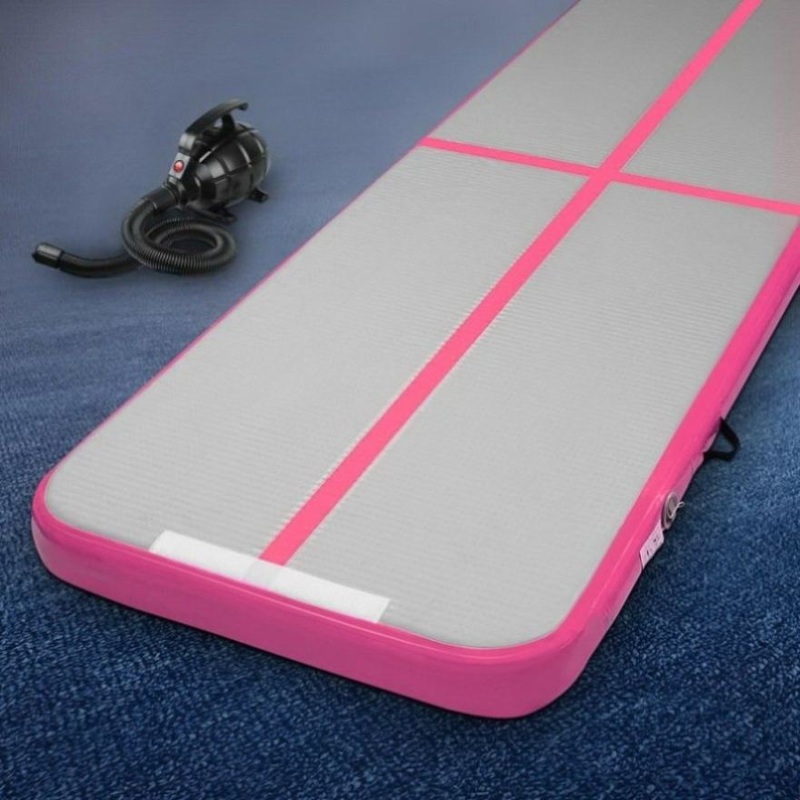 Everfit GoFun 3X1M Inflatable Air Track Mat with Pump Tumbling Gymnastics Pink ATM-3-1-01M-PK-AP1