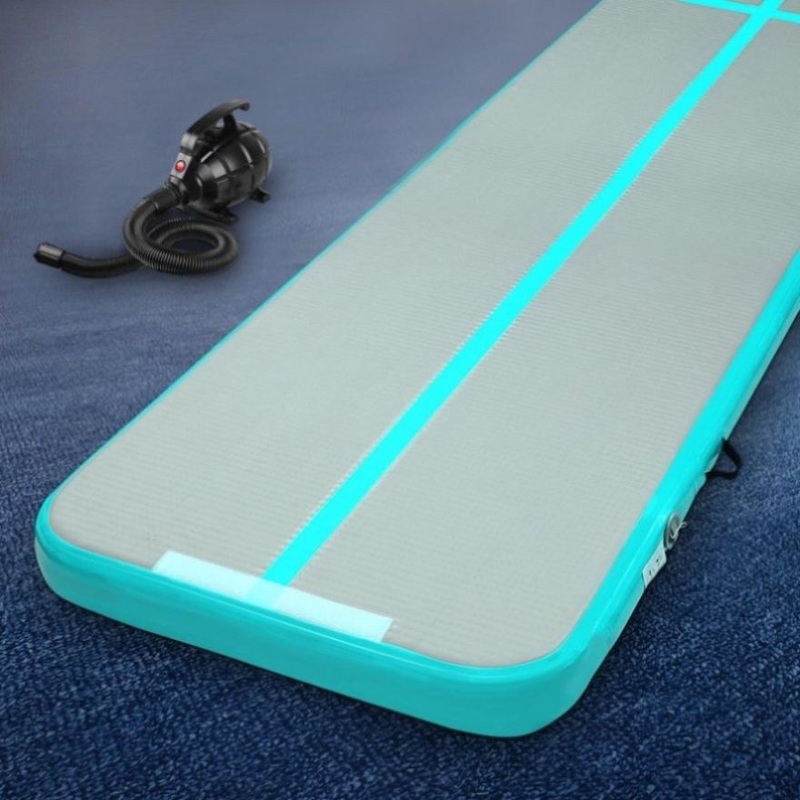 Everfit GoFun 5X1M Inflatable Air Track Mat with Pump Tumbling Gymnastics Green ATM-5-1-01M-MG-AP