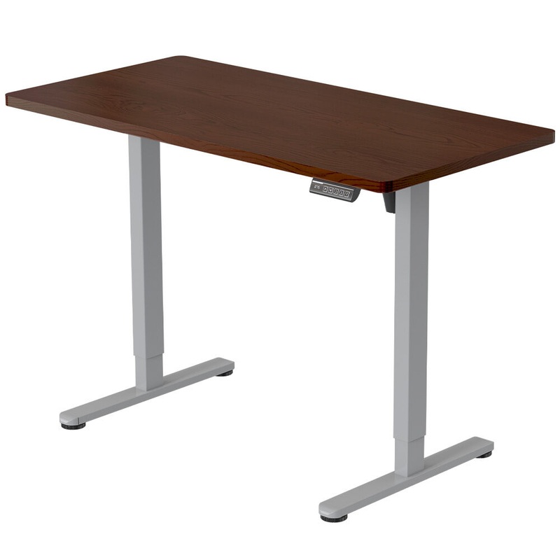 FORTIA Sit To Stand Up Standing Desk, 120x60cm, 72-118cm Electric Height Adjustable, 40kg Rated, V219-ADKSSTFO2WLSA