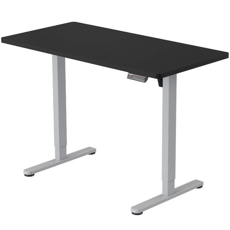 FORTIA Sit To Stand Up Standing Desk, 140x60cm, 72-118cm Electric Height Adjustable, 40kg Rated, V219-ADKSSTFO4KSA