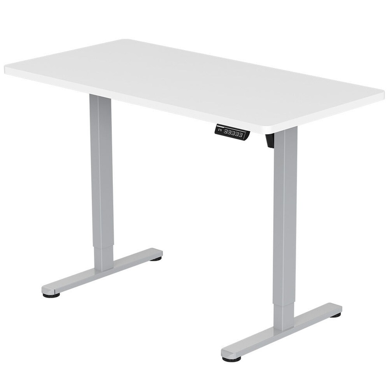 FORTIA Sit To Stand Up Standing Desk, 140x60cm, 72-118cm Electric Height Adjustable, 40kg Rated, V219-ADKSSTFO4WTSA