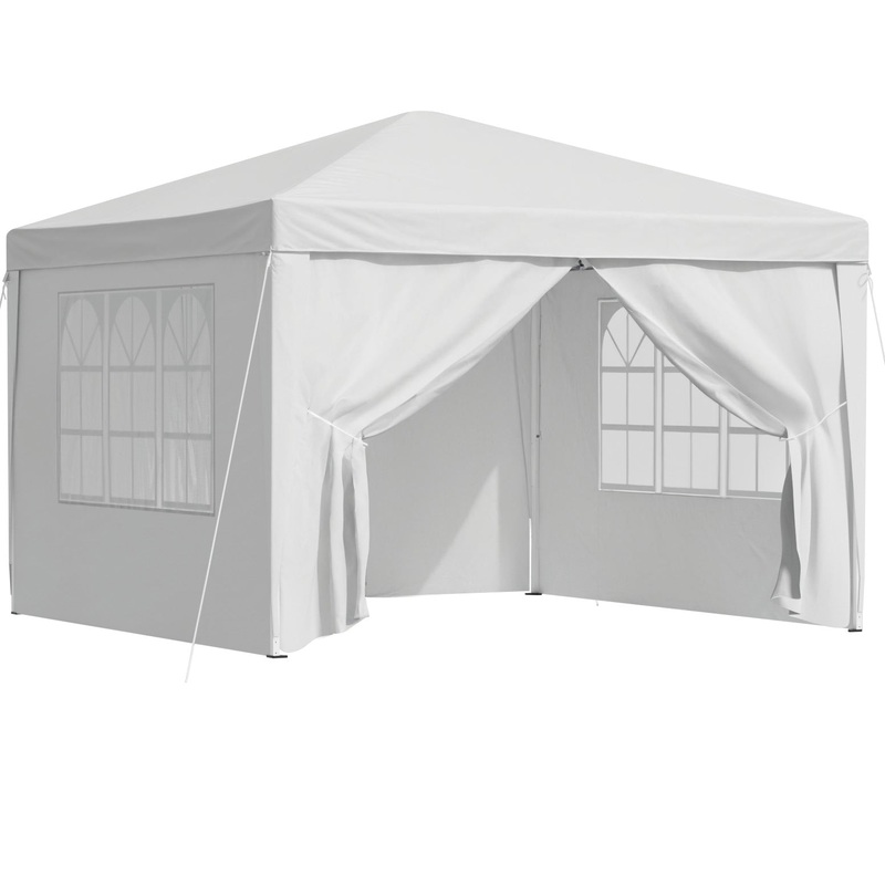 Instahut Gazebo 3×3 Pop Up Marquee Folding Tent Wedding Gazebos Camping Outdoor Canopy White GAZEBO-POP-C-3X3-WH