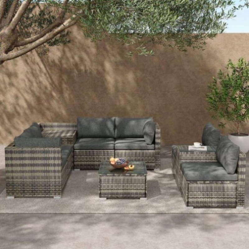 9-Piece Outdoor Setting V264-OTF-530S-LGR-OTF-509-LGR