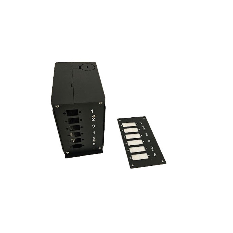 DIN-Rail FOBOT / Splice Distributor with Metal Casing For DIN-Rail | Black 017.121.0502