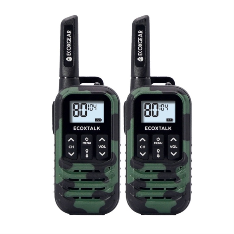 EcoX UHF 0.5W 2 Pk Blk/GrnCamo DS-ECXG502C
