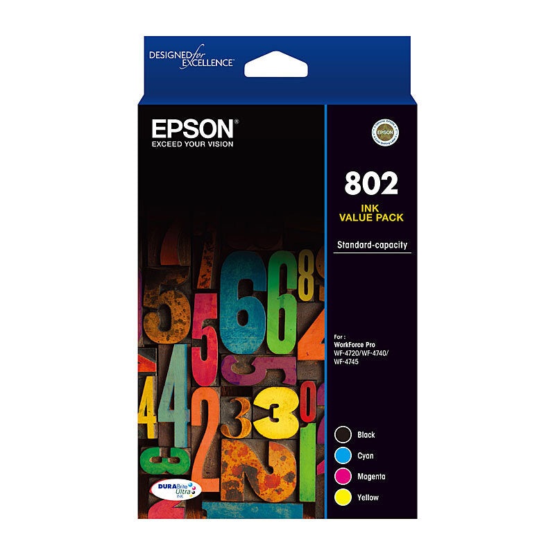 Epson 802 CMYK Colour Pack DS-E802CP4