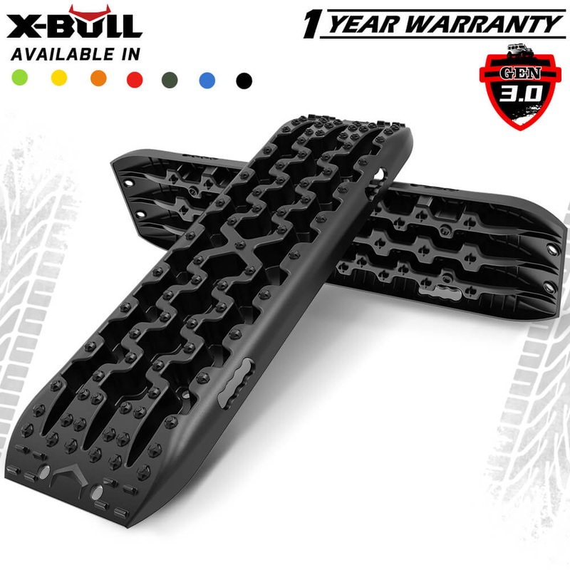 X-BULL Recovery tracks / Sand tracks / Mud tracks / Off Road 4WD 4×4 Car 2pcs Gen 3.0 – Black V211-AUEB-XBRT009-N