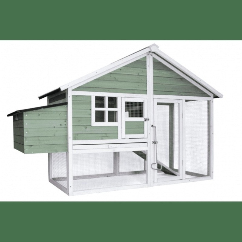YES4PETS Green Large Chicken Coop Rabbit Hutch Ferret Cat Cage Hen Chook Cat Kitten House V278-CC292-GREEN-EVA