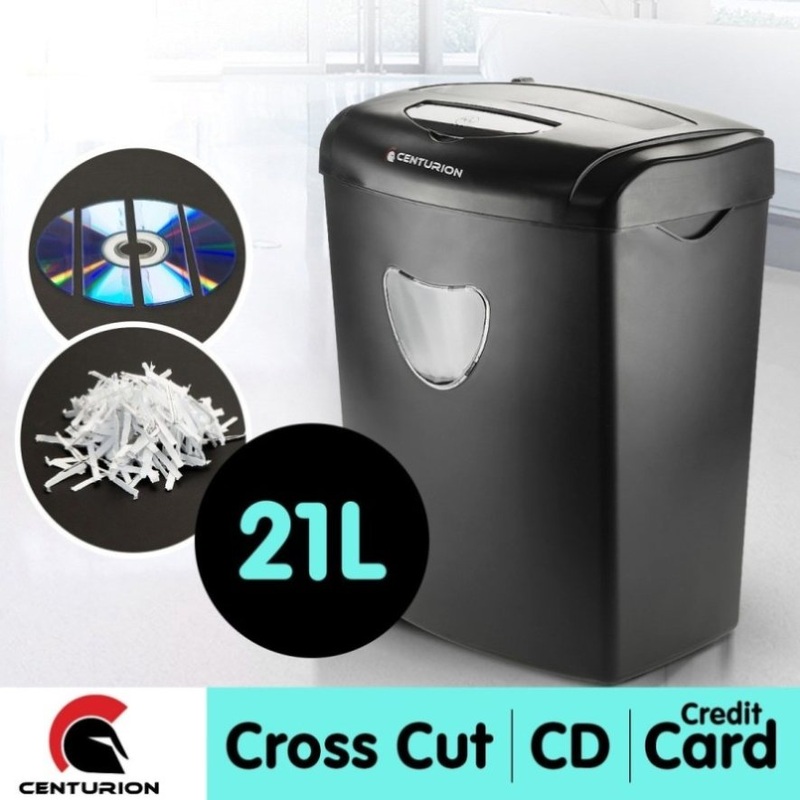 Centurion 10 Sheet Cross Cut Paper Office Shredder – 21L SRD-021-010-CD