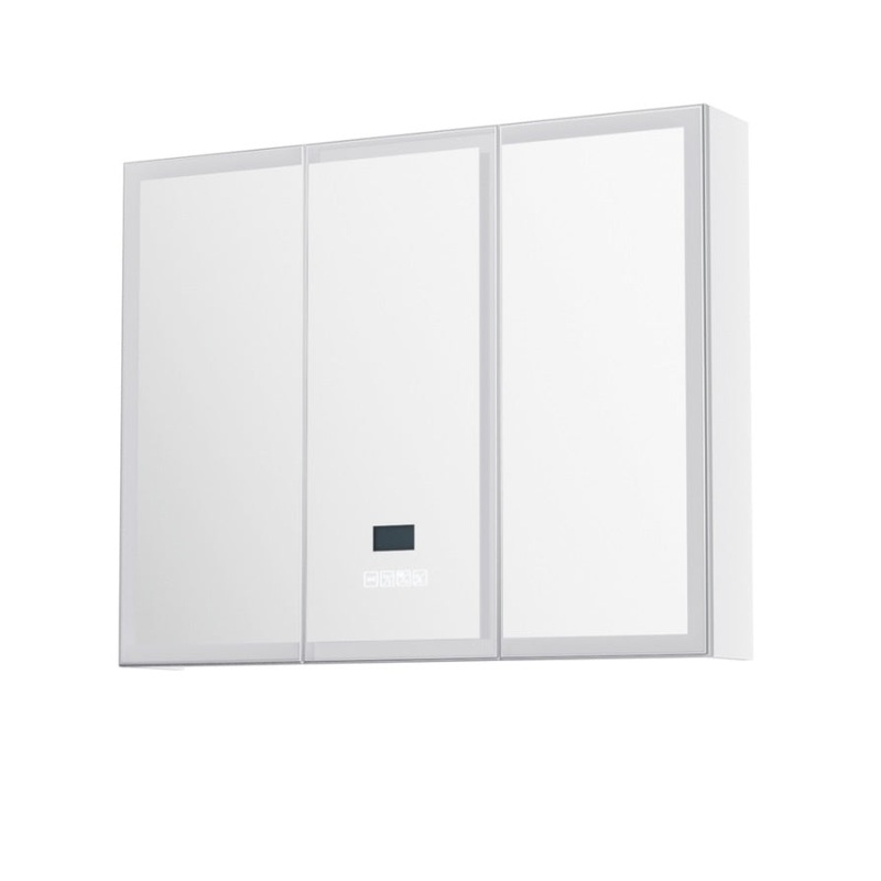 Bathroom Mirror Cabinet LED Light 900x720mm Medicine Wall Storage BV-MC-LED-TD01-WH