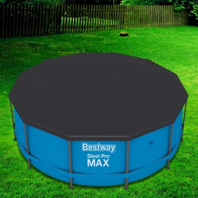 Bestway Pool Cover Fits 3.66m/12ft Round Swimming Pool PVC Blanket 3.7m BW-PC-58037