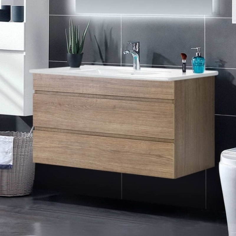 Cefito Vanity Unit 915mm with Basin Oak BV-YQ02-900-OAK-ABC