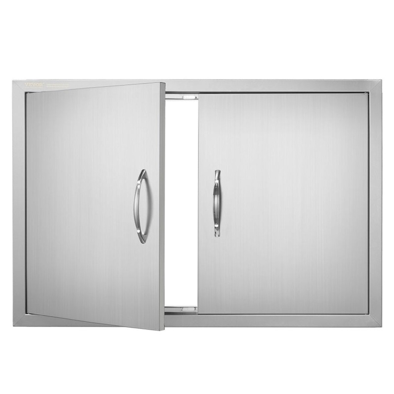 VEVOR BBQ Access Door, 838×558 mm Double Outdoor Kitchen Door, Stainless Steel Flush Mount Door, V952-SMMBSCJMYS33QVDXTV0